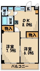 ロータス日野の物件間取画像